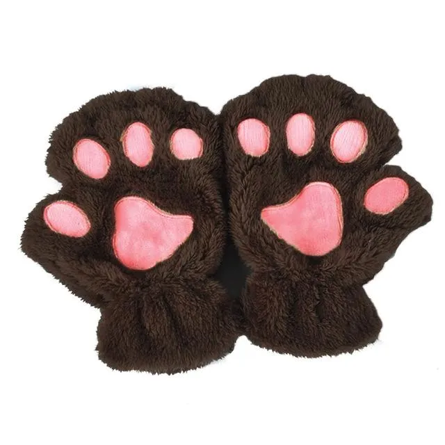 Cozy Cat Paw Gloves