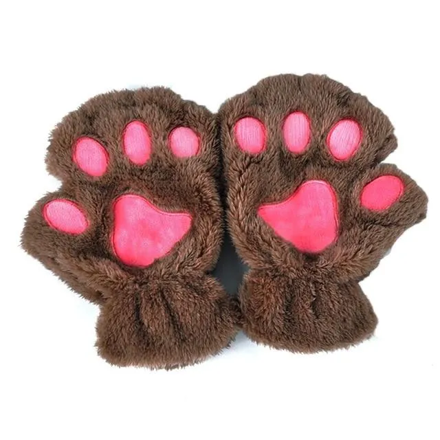 Cozy Cat Paw Gloves