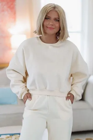 Cozy Cuddles Sweatshirt - Cream