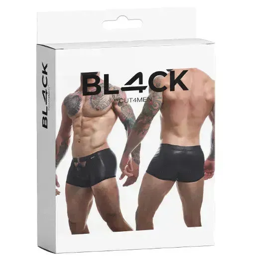 CUT FOR MEN PEEKABOO MINI PANTS LARGE BLACK