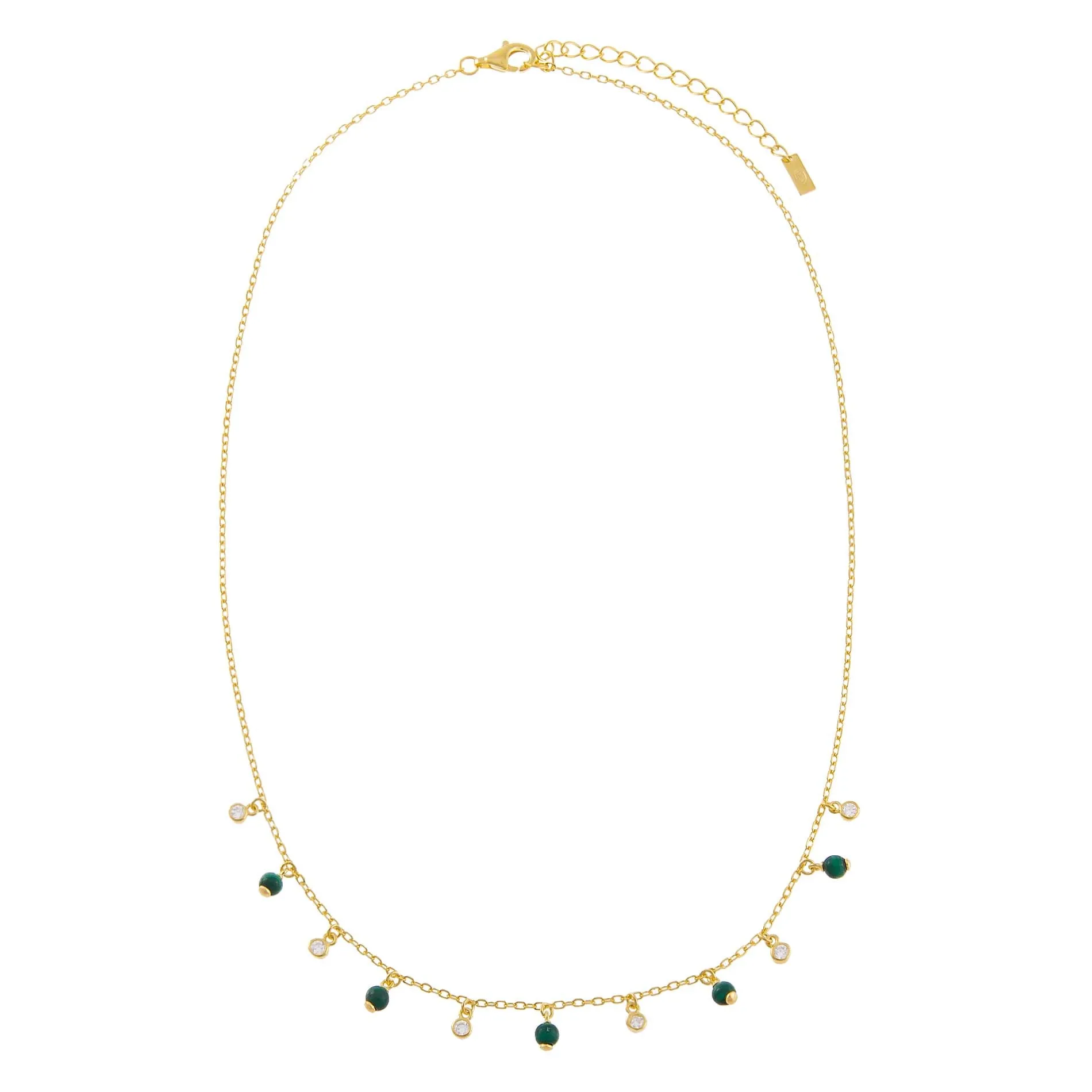 CZ Colored Teardrop Necklace