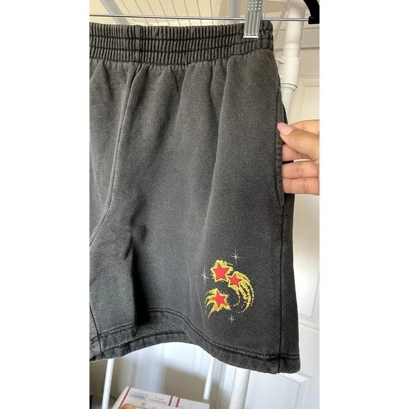 Daydreamer 3 Shooting Stars Double Platinum Boyfriend Sweat Shorts  XS