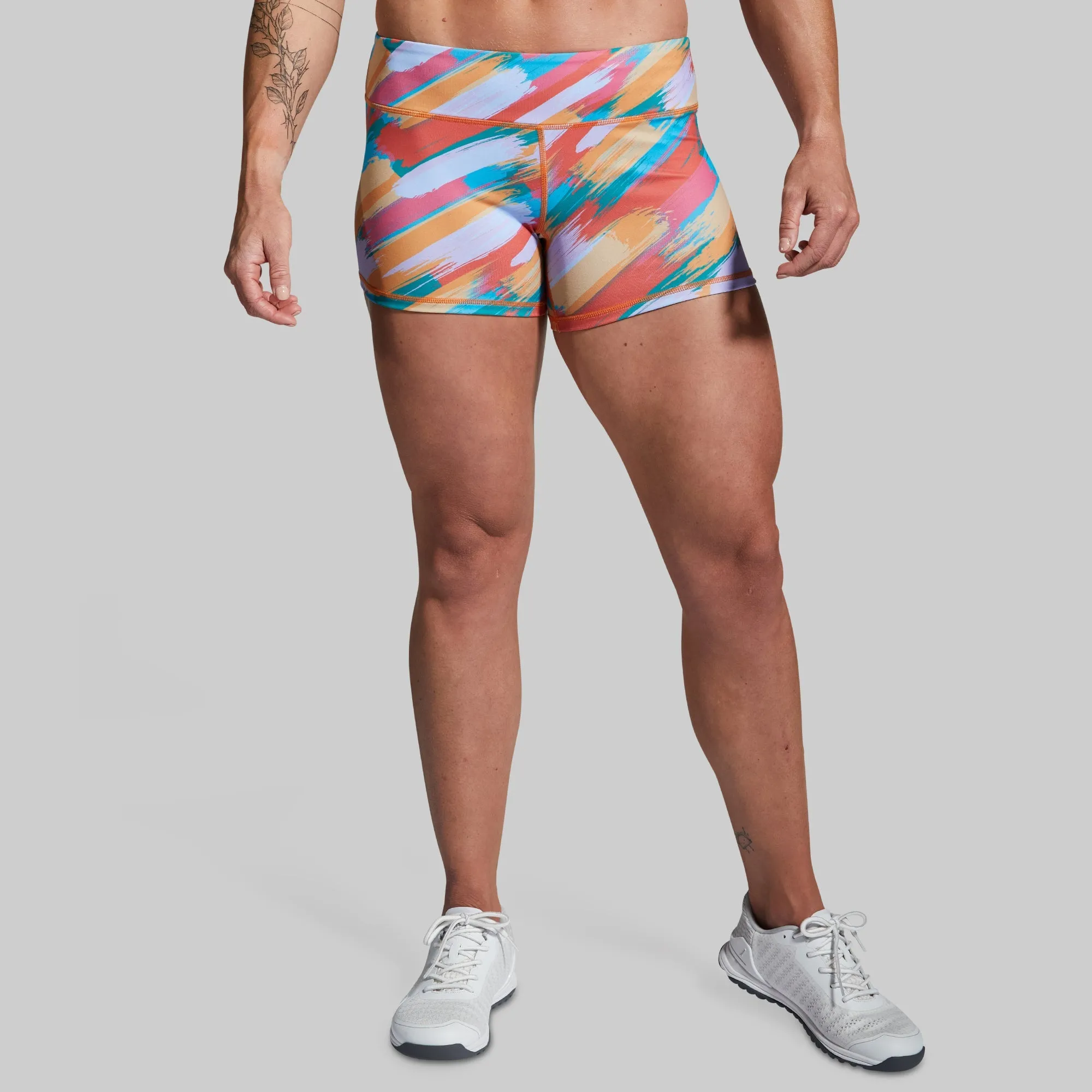Double Take Booty Short (Brushstroke)