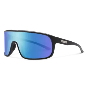 Double Up - Matte Black   Polarized Blue Mirror Lens