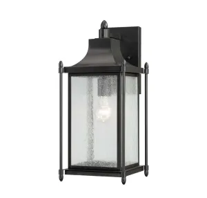 Dunnmore 1 Light Outdoor Wall Lantern- Black