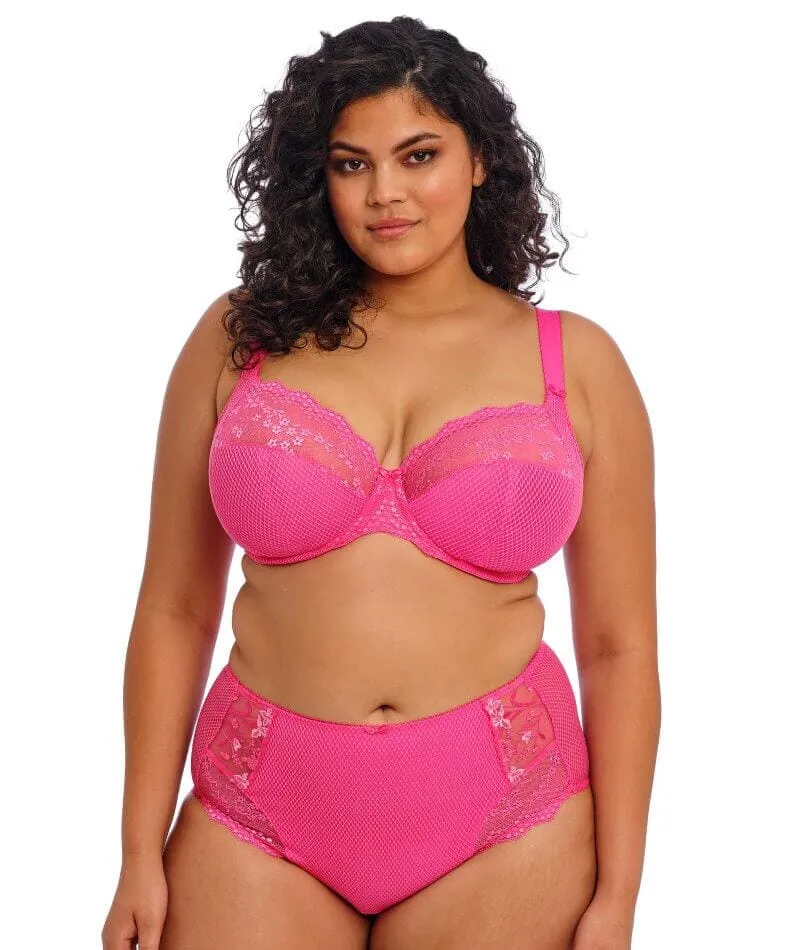 Elomi Charley Underwire Stretch Plunge Bra - Pink