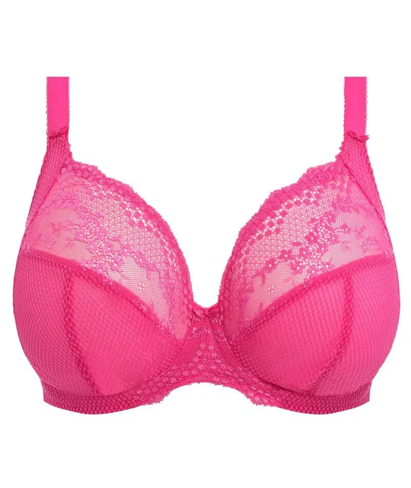 Elomi Charley Underwire Stretch Plunge Bra - Pink