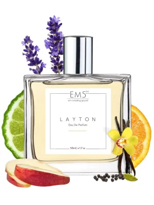EM5™ Layton Unisex Perfume EDP Spray | For Men & Women | Vanilla Woody Warm & Spicy | Luxury Gift for Him / Her | Variants Available: 50 ml Spray / 15 ml Spray