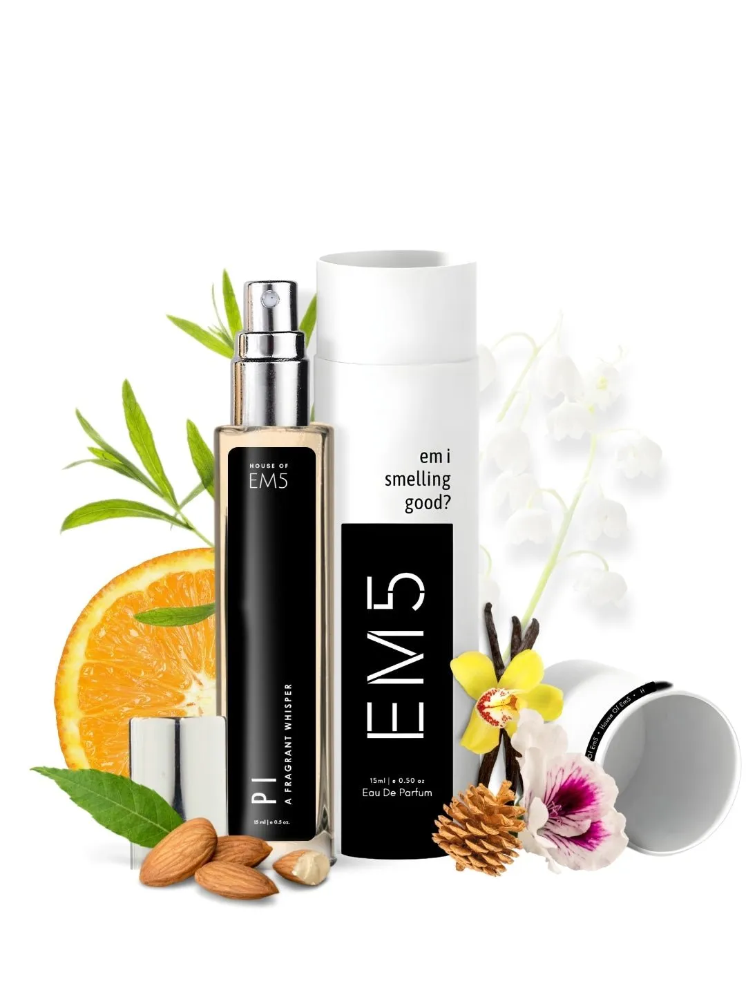 EM5™ Pi π Perfume for Men | Eau de Parfum Spray | Sweet Aromatic Warm Spicy Fragrance Accords | Luxury Gift for Him | Sizes Available: 50 ml / 15 ml