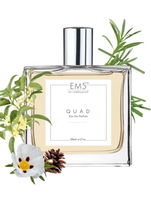 EM5™ Quad Perfume for Men | Eau De Parfum Spray | Tobacco Vanilla Woody Cinnamon Fragrance Accords| Luxury Gift for Him | Sizes Available: 50 ml / 15ml