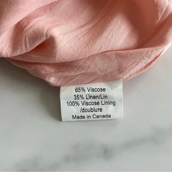 Emma Knudsen x Jillian Harris Collab Annie Babydoll linen mini dress Sz Medium