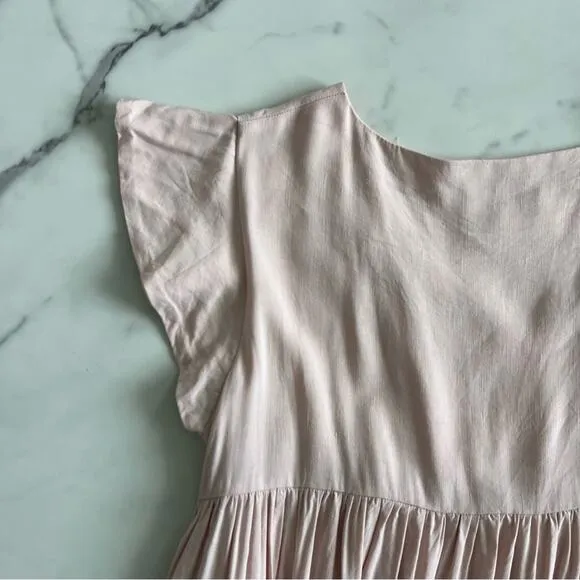 Emma Knudsen x Jillian Harris Collab Annie Babydoll linen mini dress Sz Medium