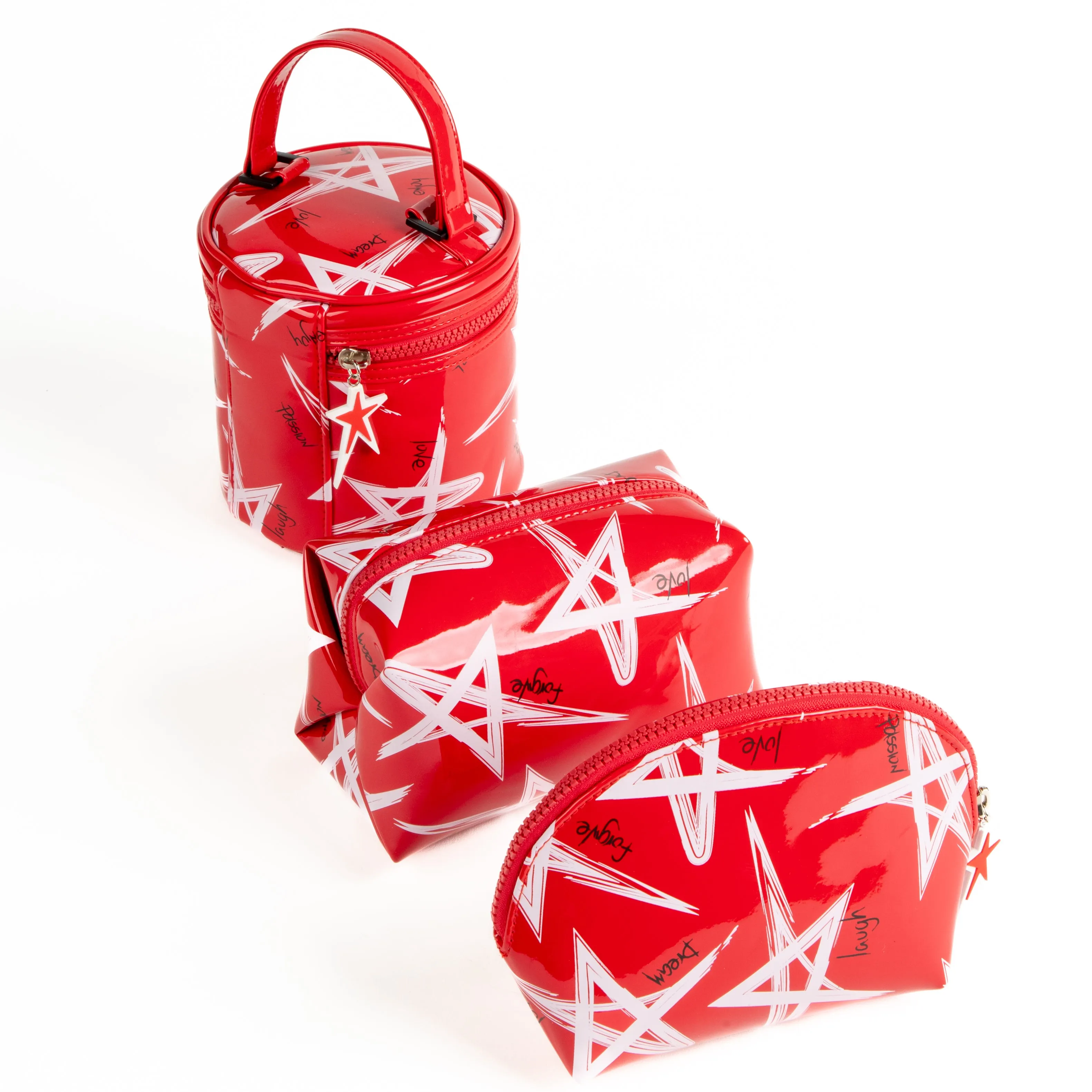 Estuche Multiuso | Rojo Estrellas Blancas