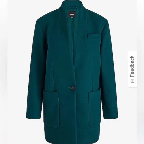 Express Shawl Collar One Button Coat XSmall