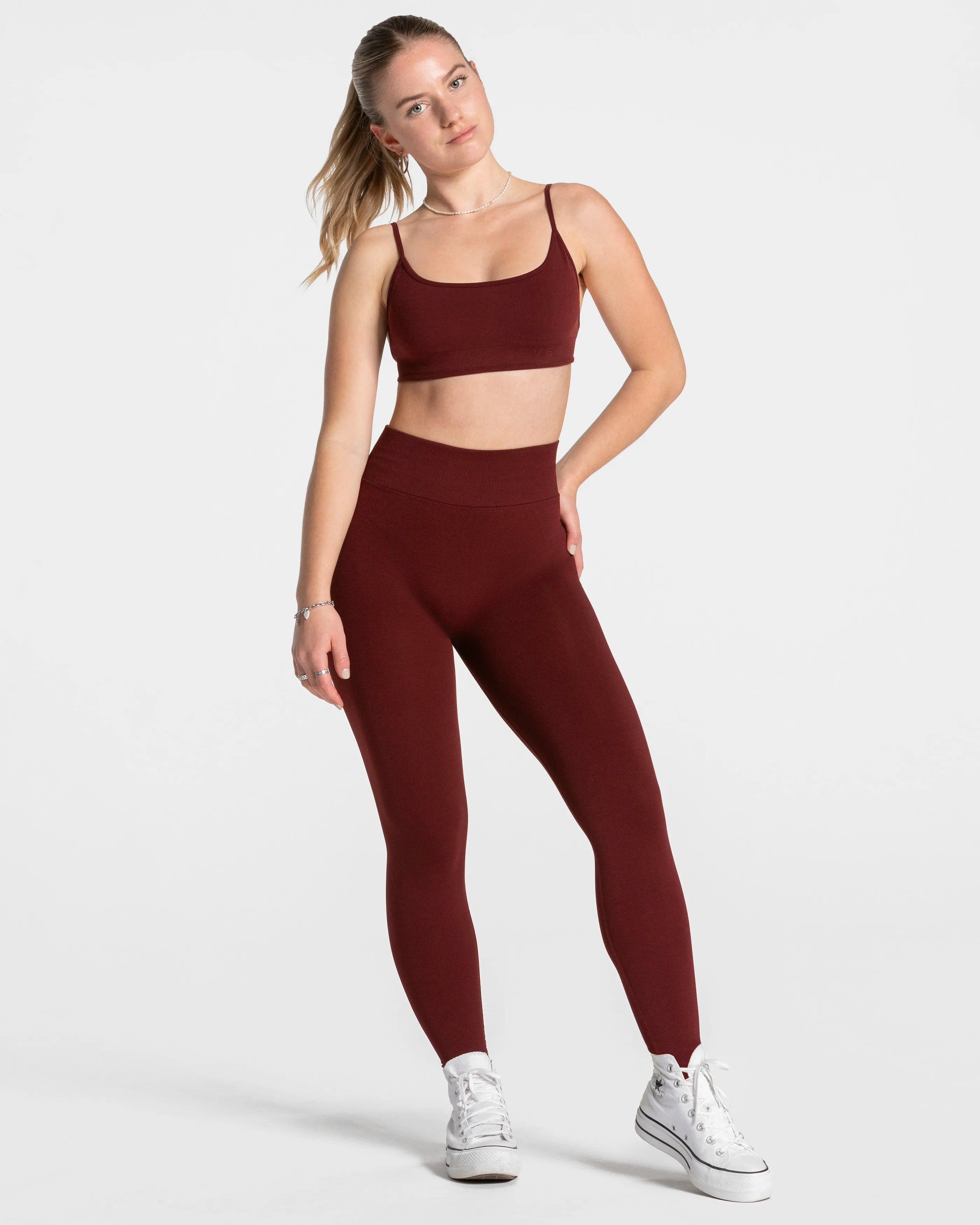 Femme Sculpt Scrunch Leggings "Weinrot"
