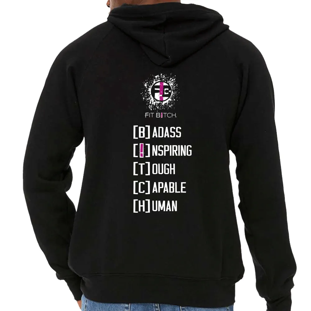 Fit Bitch - Unisex - Crossover Hoodie - Badass