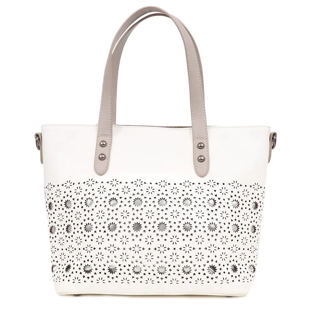 Floral Cut-Out Shoulder Bag - WAHT39003 / 325 359