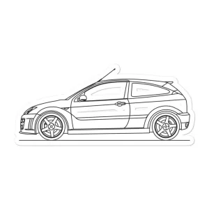 Ford Focus RS 1st Gen Silhouette Sticker