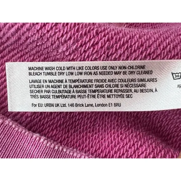 Free People Movement Pink Oversized Cozy Crew Neck Sweater