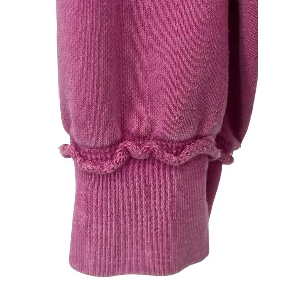 Free People Movement Pink Oversized Cozy Crew Neck Sweater