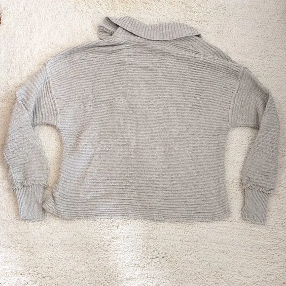 Free People Taupe (Pebble) Marlie Pullover Knit Sweater