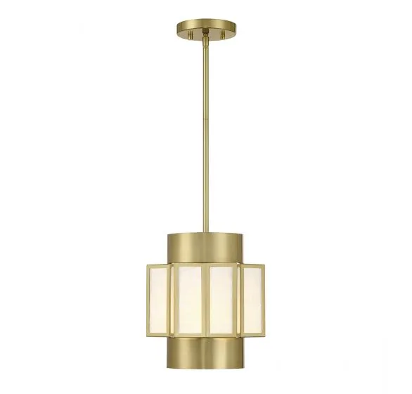 GIDEON 3-LIGHT PENDANT, WARM BRASS