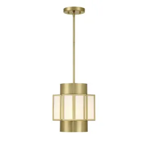 GIDEON 3-LIGHT PENDANT, WARM BRASS