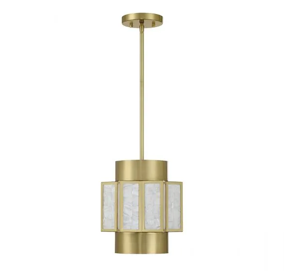 GIDEON 3-LIGHT PENDANT, WARM BRASS