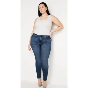 Good American Good Legs Crop Jeans Plus Size 24 City Classic High Rise Pockets