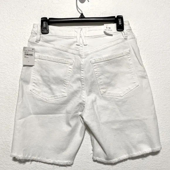 Good American NEW Good Icon Shorts White 001 Shorts Size 6