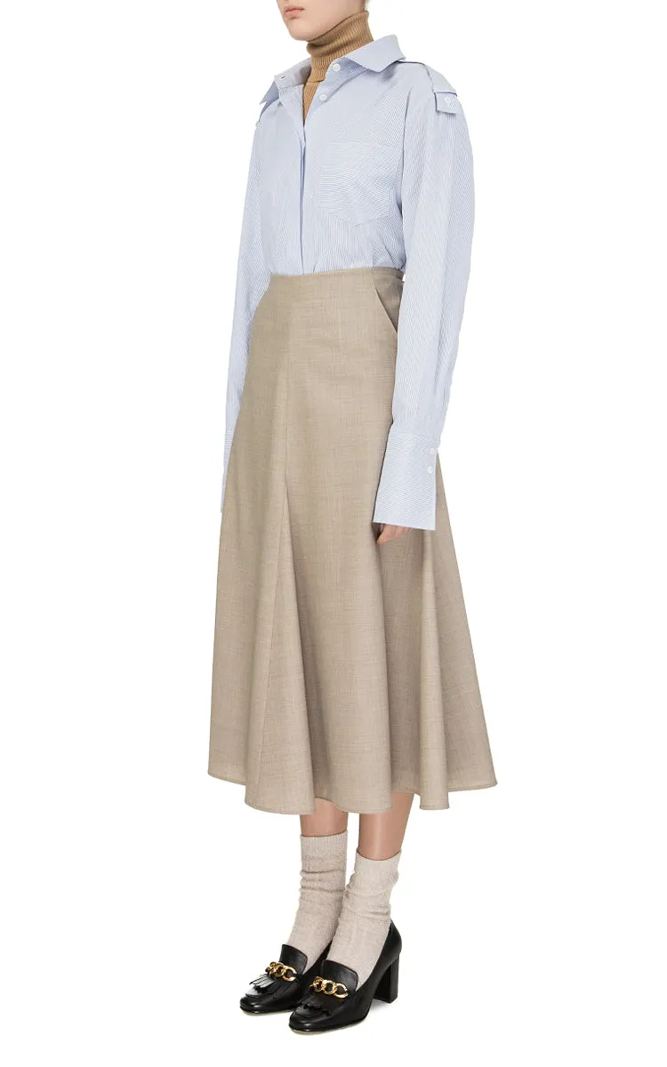 Grey Skirt with Wedges