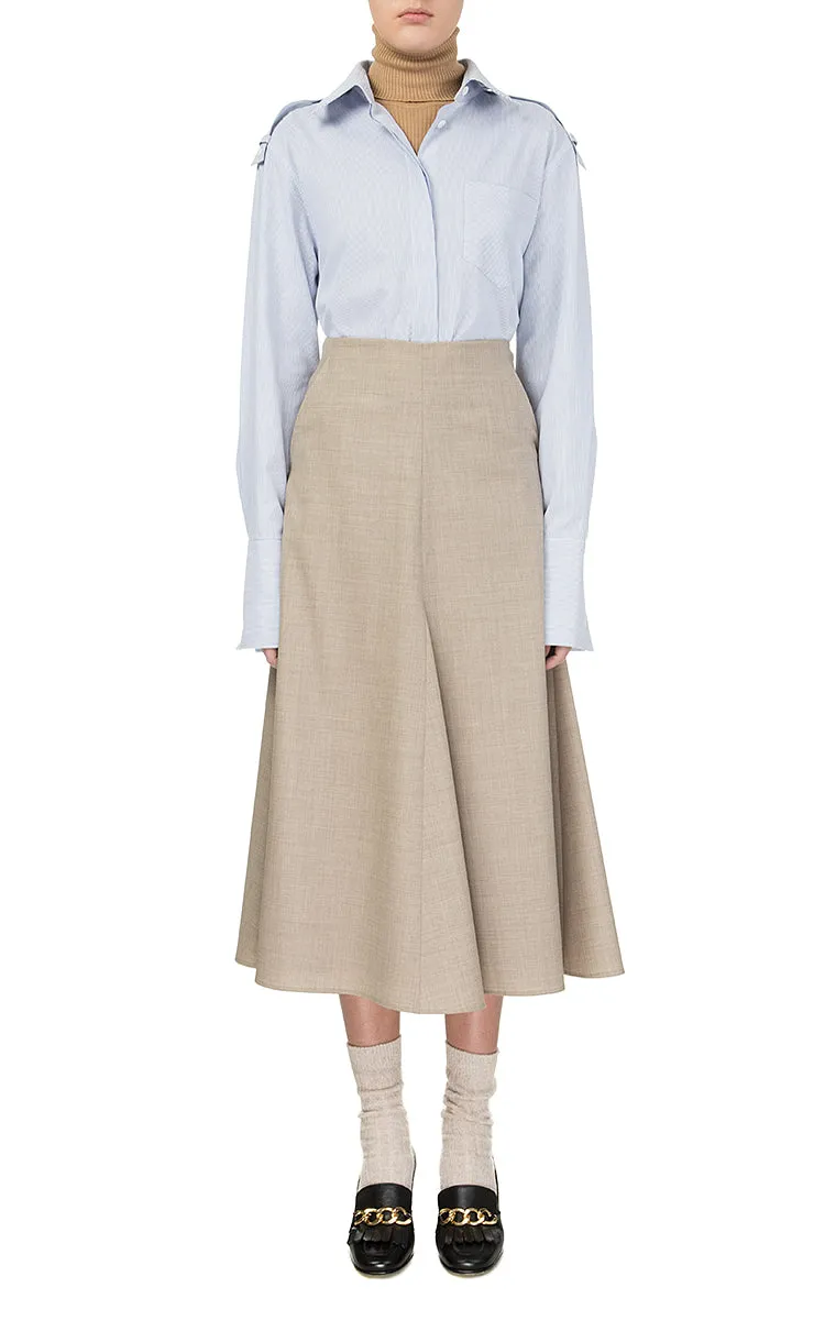 Grey Skirt with Wedges