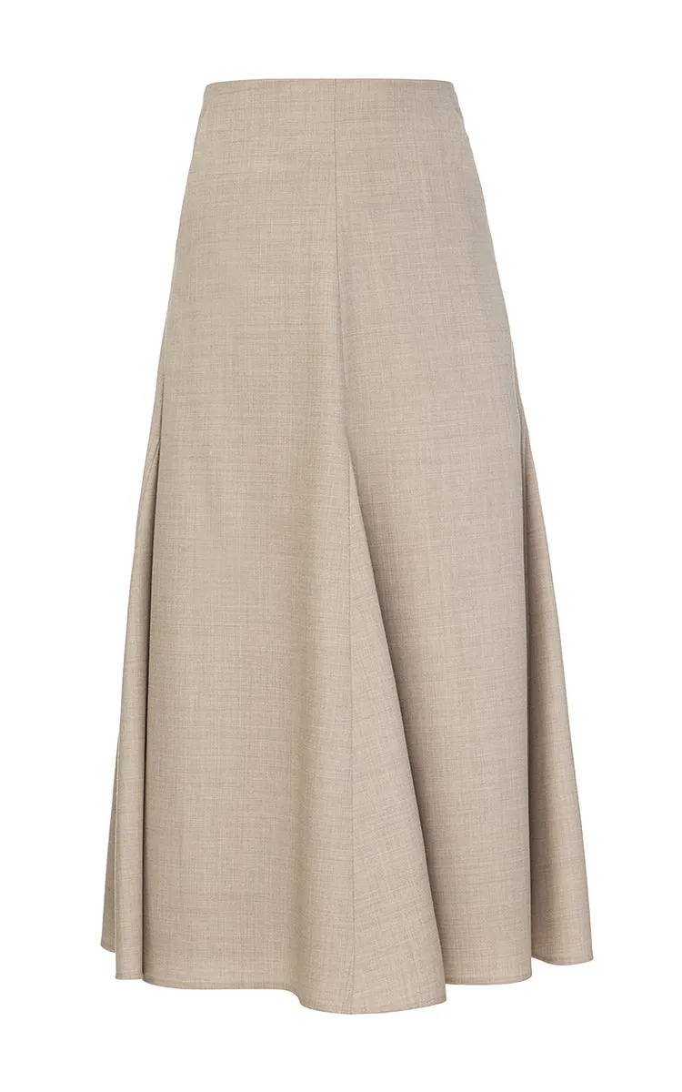Grey Skirt with Wedges