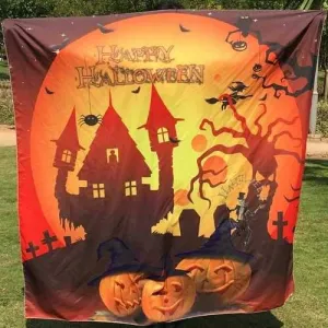 Halloween Festival Carnival Square Scarf - Orange
