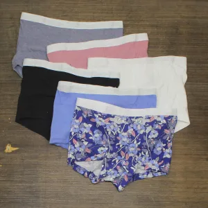 Hanes Women's Cotton Sporty 6pk Boy Shorts P649SC Colors May Vary 6