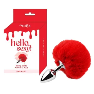 Hello Sexy Bootie Cutie Tail Butt Plug - Tiger Lily