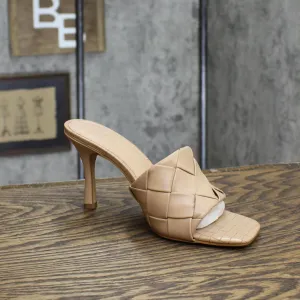 INC Liah Faux Leather Open Toe Heels Amputee Replacement Left Shoe Only Brown 7M