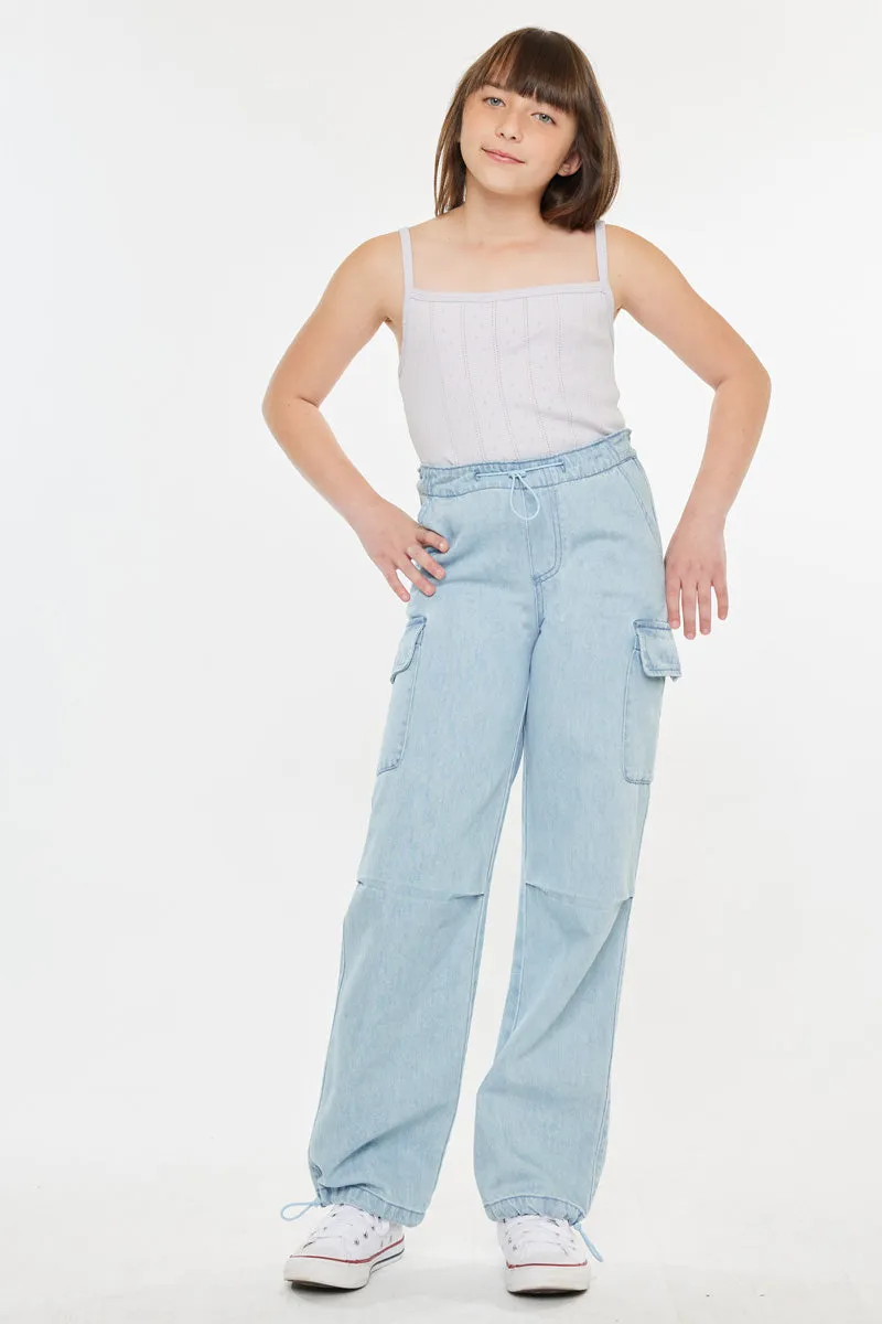 Inez High Rise Kids Relaxed Cargo Pants