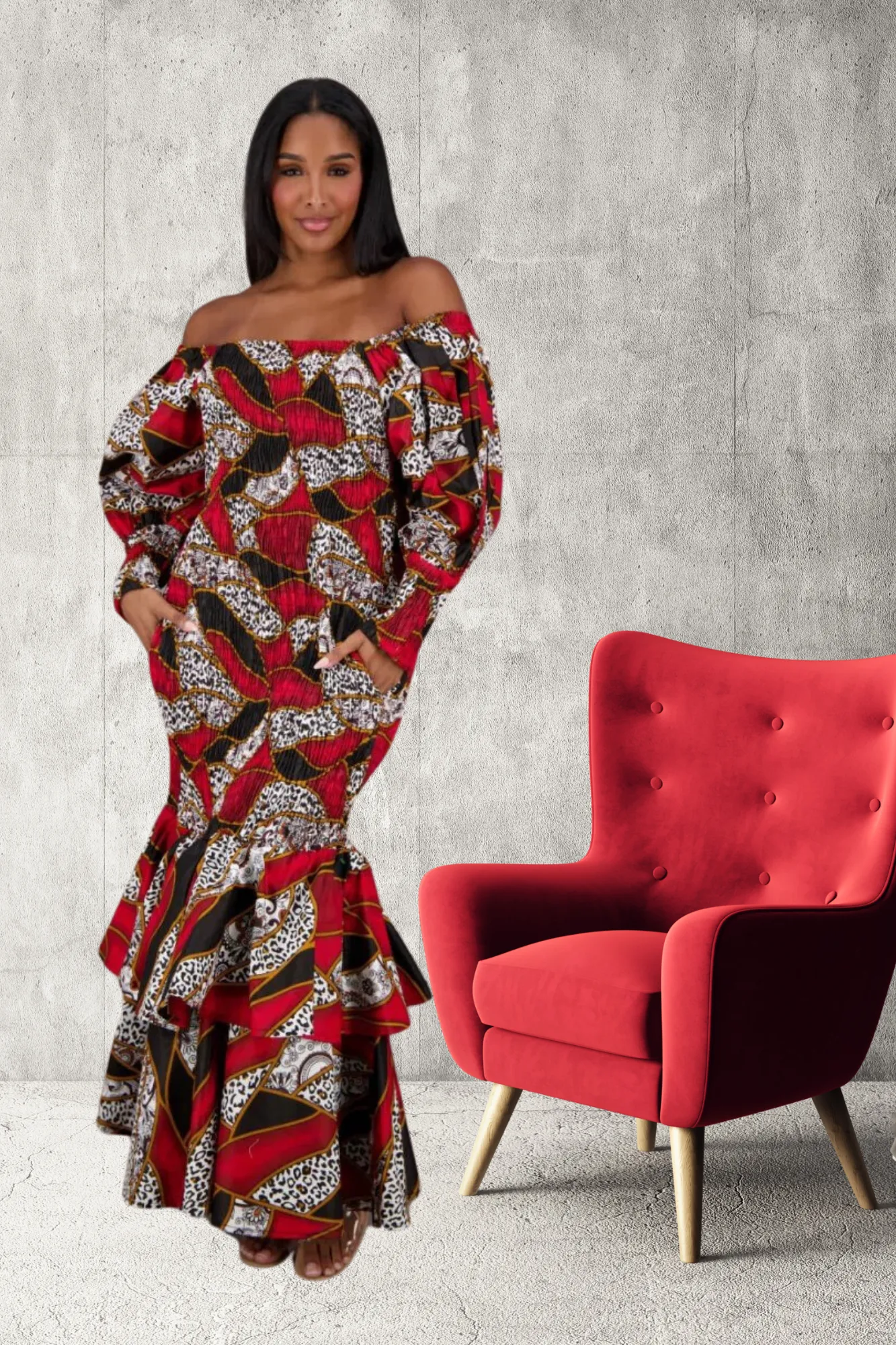Jameela Fire Dress