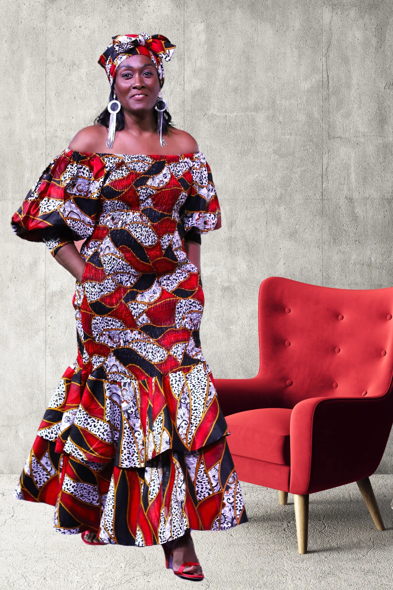 Jameela Fire Dress