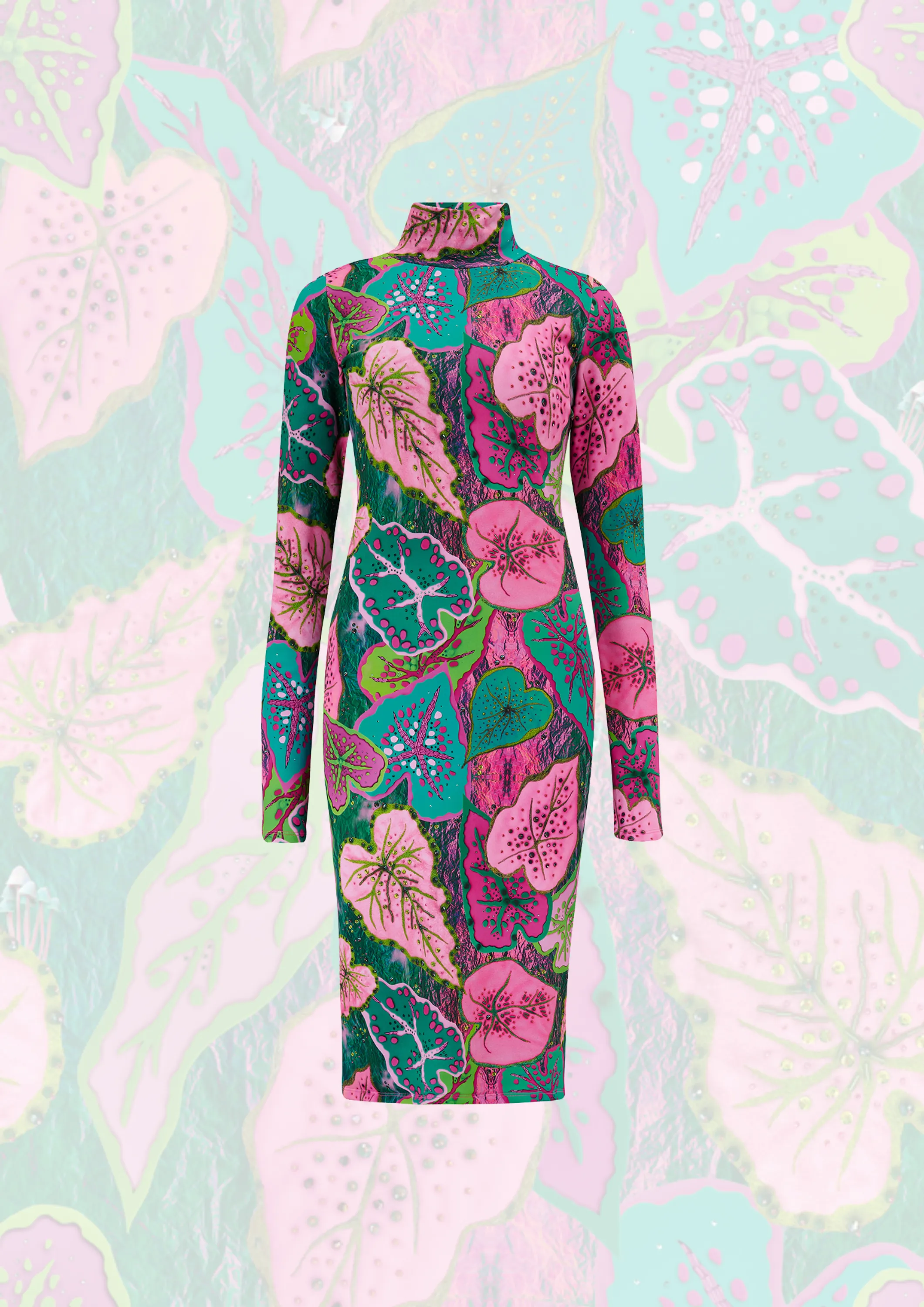 Jersey Dress In Cala Elysium
