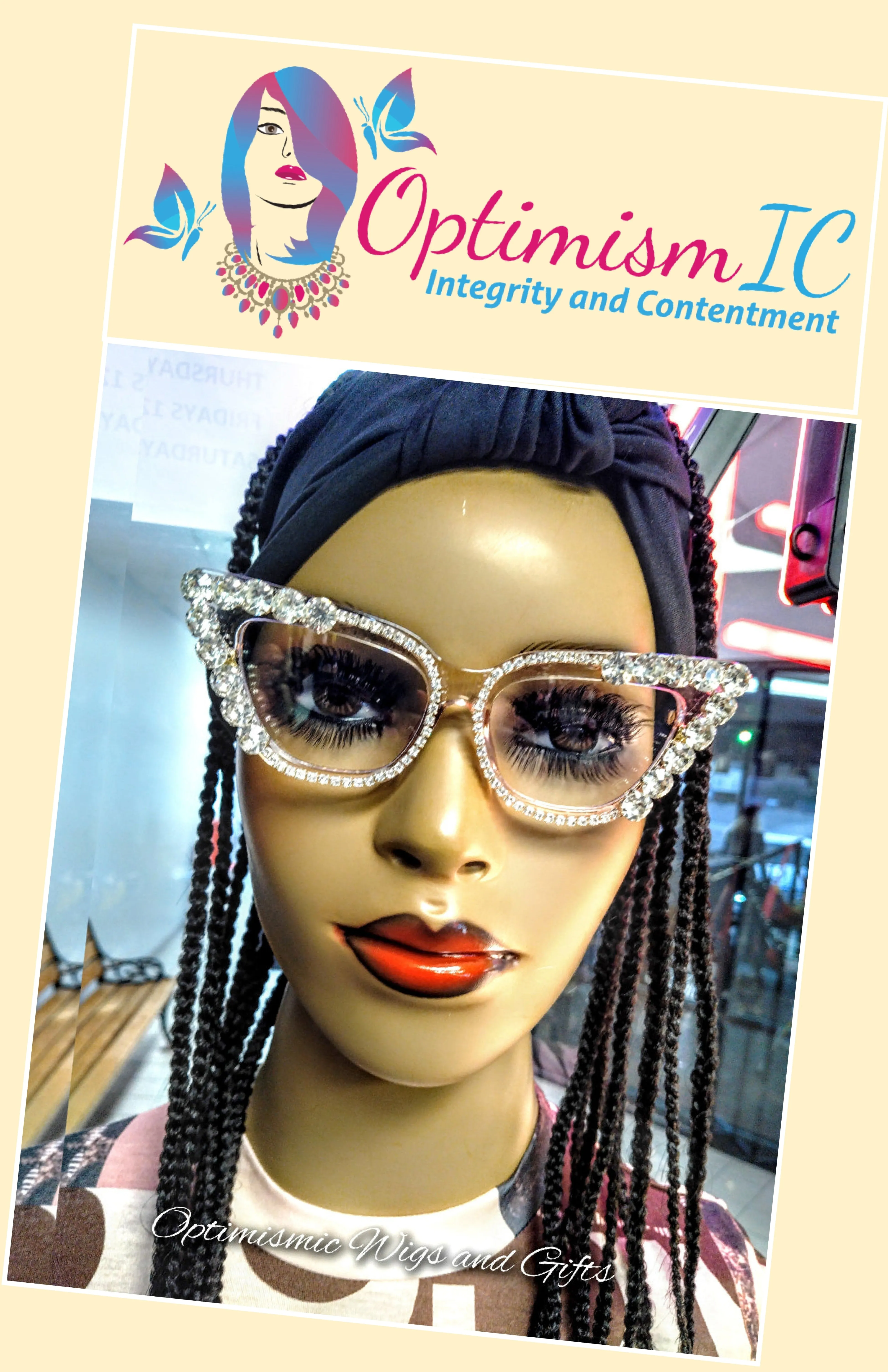 Jeweled Fashion Glasses $15 Optimismic Wigs and Gifts St Paul MN