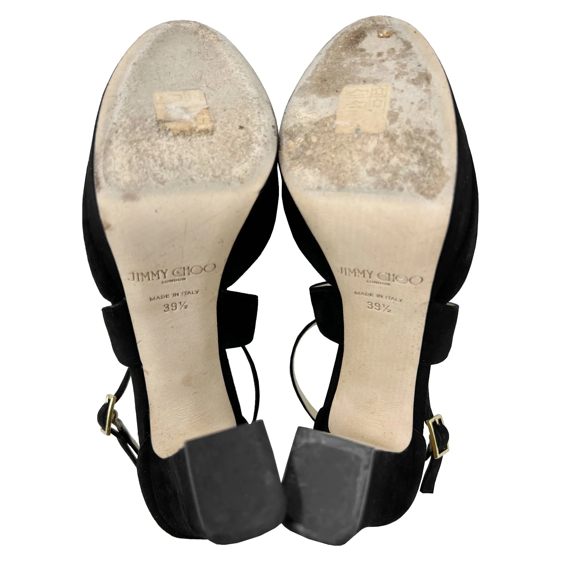 Jimmy Choo Joyce 120 Black Suede Platform Heel Pumps Size EU 39.5