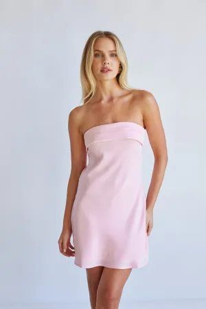 Josie Strapless Open Back Mini Dress