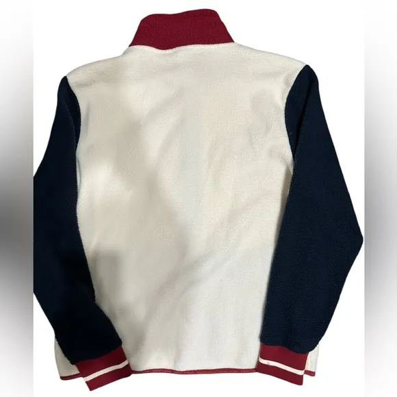 Kari Traa Navy Cream Maroon Rothe Midlayer Fleece Jacket