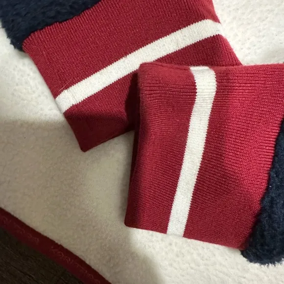 Kari Traa Navy Cream Maroon Rothe Midlayer Fleece Jacket