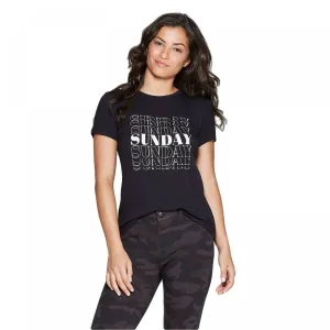 Knox Rose Women's Short Sleeve Crewneck Sunday T-Shirt
