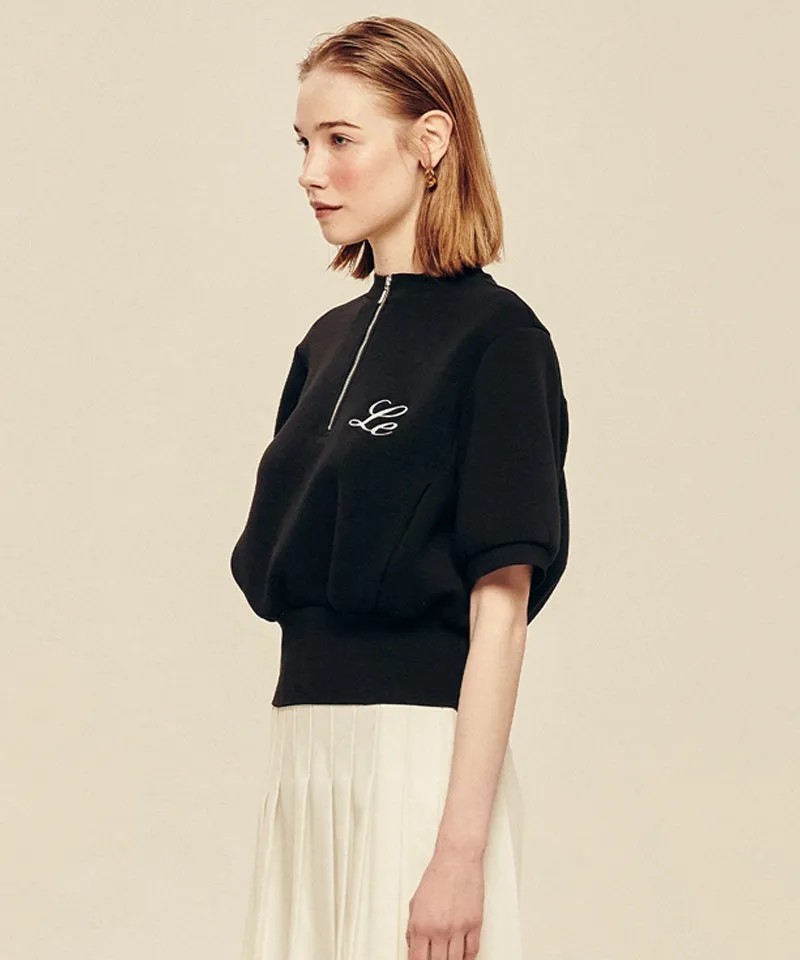 LE SONNET Soft Lovely Sporty Top - Black