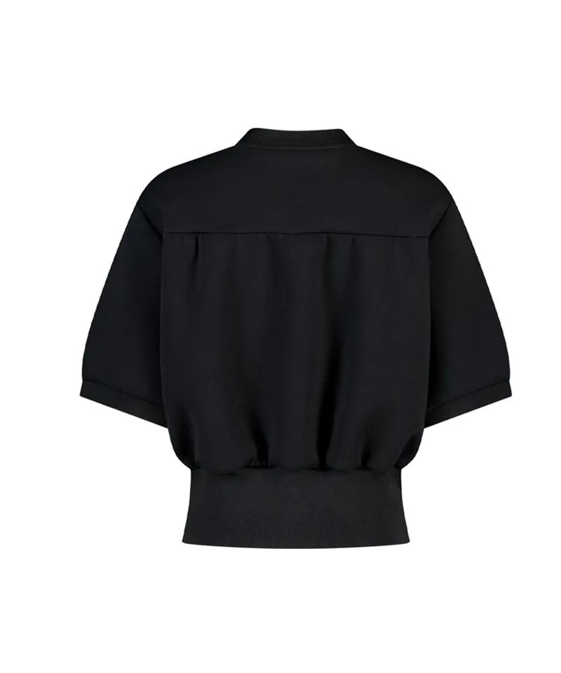 LE SONNET Soft Lovely Sporty Top - Black