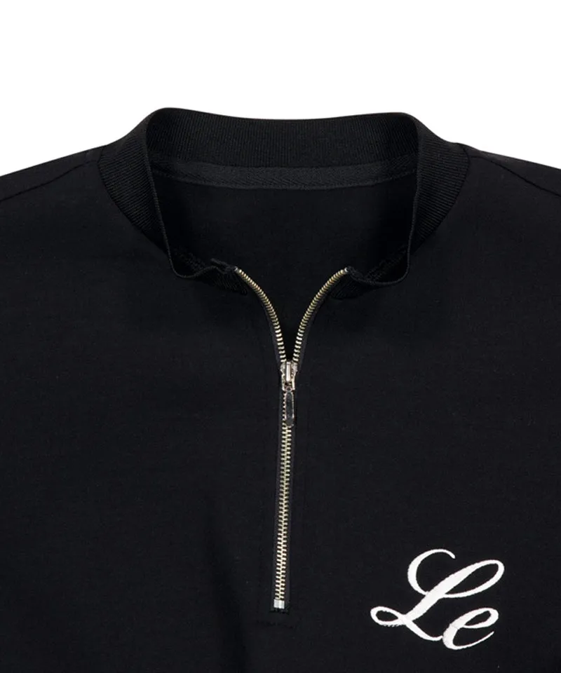 LE SONNET Soft Lovely Sporty Top - Black